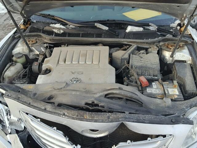 4T1BK46K27U042221 - 2007 TOYOTA CAMRY NEW SILVER photo 7