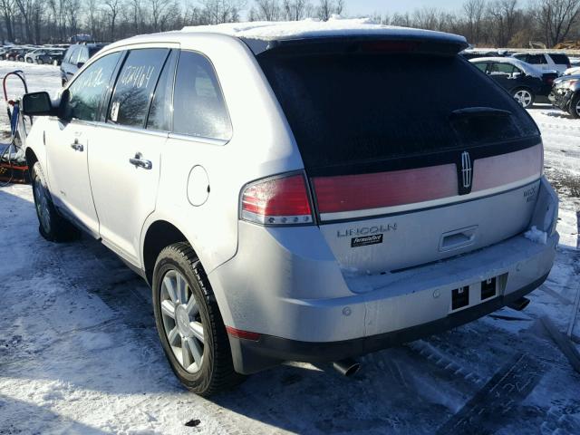 2LMDU88C39BJ00611 - 2009 LINCOLN MKX SILVER photo 3