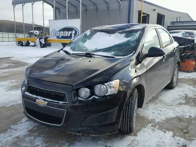 1G1JB5SH1C4151174 - 2012 CHEVROLET SONIC LS BLACK photo 2