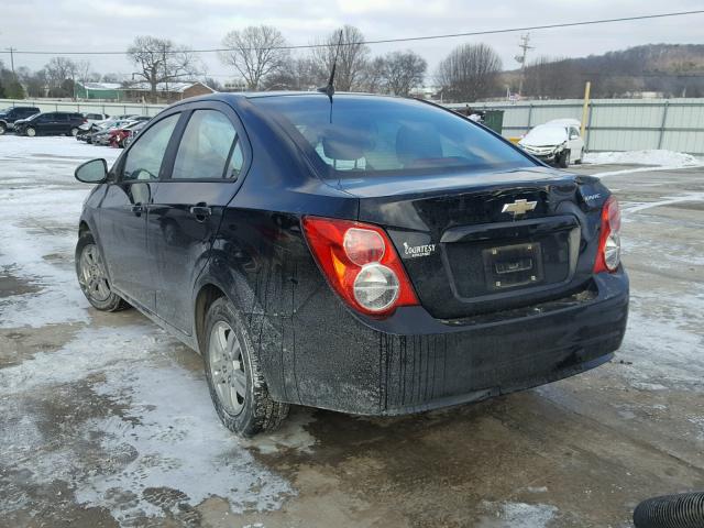 1G1JB5SH1C4151174 - 2012 CHEVROLET SONIC LS 黑色 照片 3
