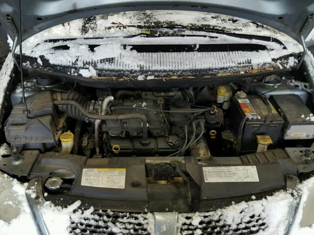 1D4GP45R04B577911 - 2004 DODGE CARAVAN SX BLUE photo 7