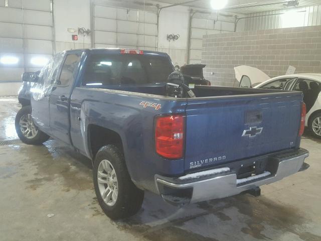 1GCVKREC9HZ372810 - 2017 CHEVROLET SILVERADO BLUE photo 3