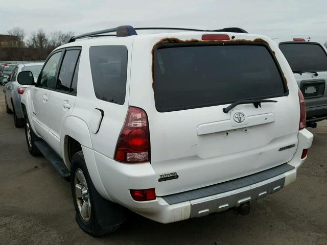 JTEBU14R130015117 - 2003 TOYOTA 4RUNNER SR WHITE photo 3