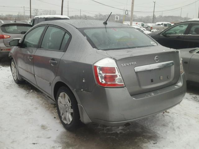 3N1AB6AP3AL640451 - 2010 NISSAN SENTRA 2.0 GRAY photo 3