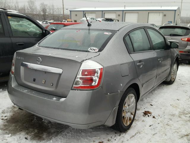 3N1AB6AP3AL640451 - 2010 NISSAN SENTRA 2.0 GRAY photo 4