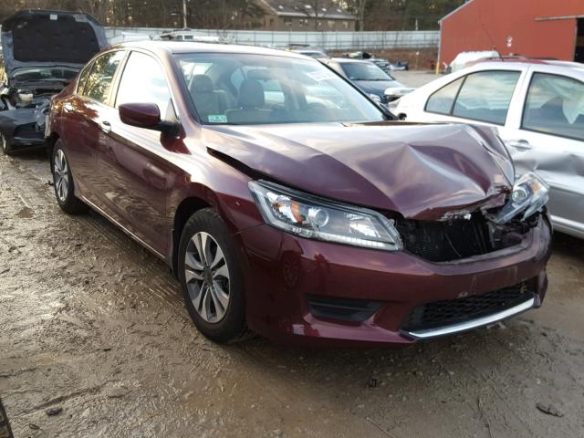 1HGCR2F35FA000564 - 2015 HONDA ACCORD LX RED photo 1