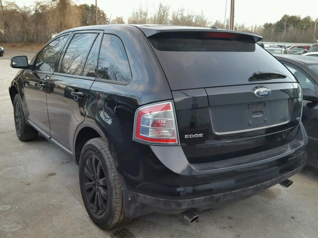 2FMDK38C07BB41604 - 2007 FORD EDGE SEL BLACK photo 3