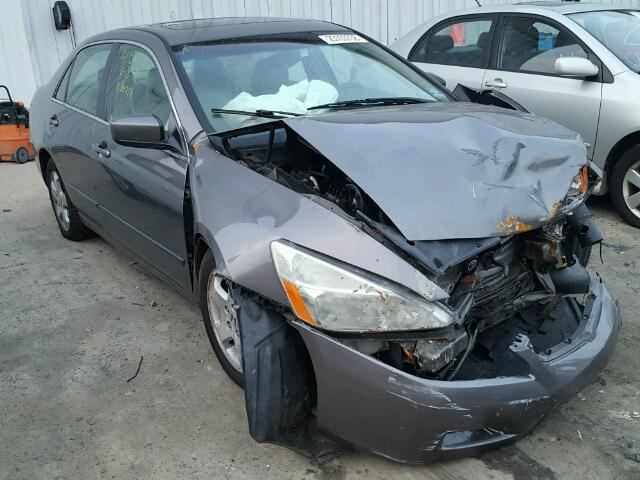 1HGCM66517A020528 - 2007 HONDA ACCORD EX GRAY photo 1