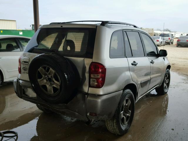 JTEGD20V556002384 - 2005 TOYOTA RAV4 SILVER photo 4