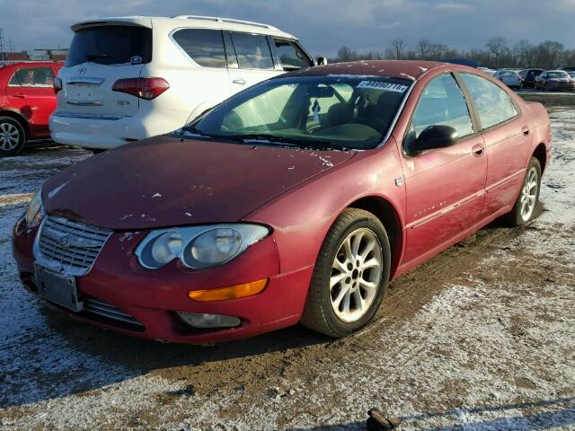 2C3HE66G7XH190966 - 1999 CHRYSLER 300M MAROON photo 2