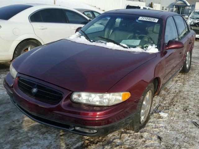 2G4WF5219X1560914 - 1999 BUICK REGAL GS MAROON photo 2