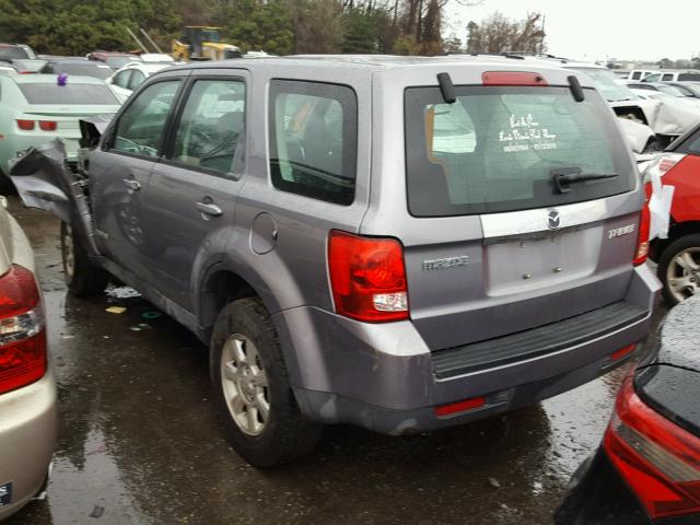 4F2CZ02Z48KM31455 - 2008 MAZDA TRIBUTE I GRAY photo 3