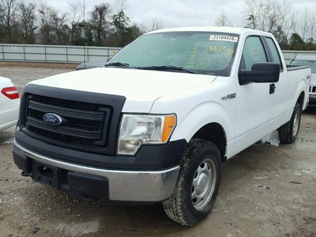 1FTFX1EF6EKE65709 - 2014 FORD F150 SUPER WHITE photo 2