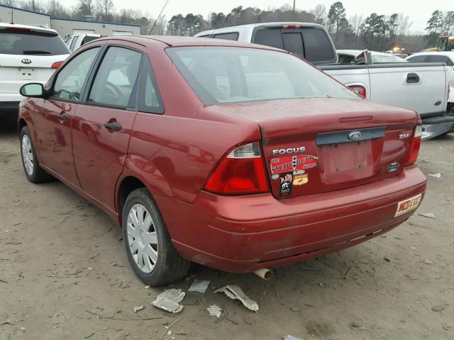 1FAFP34N25W236365 - 2005 FORD FOCUS ZX4 RED photo 3