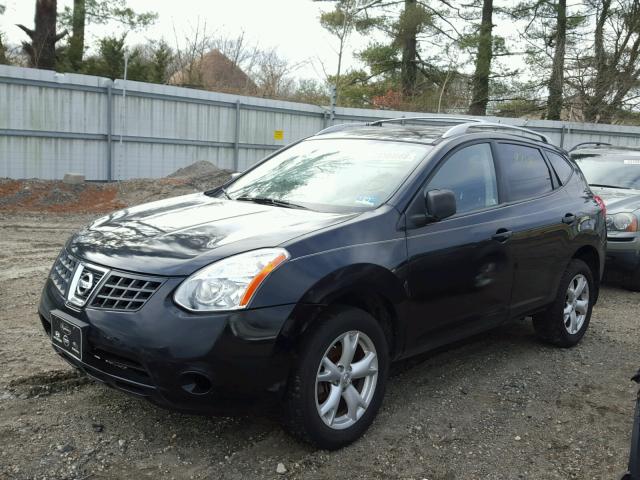 JN8AS58V98W121442 - 2008 NISSAN ROGUE S BLACK photo 2