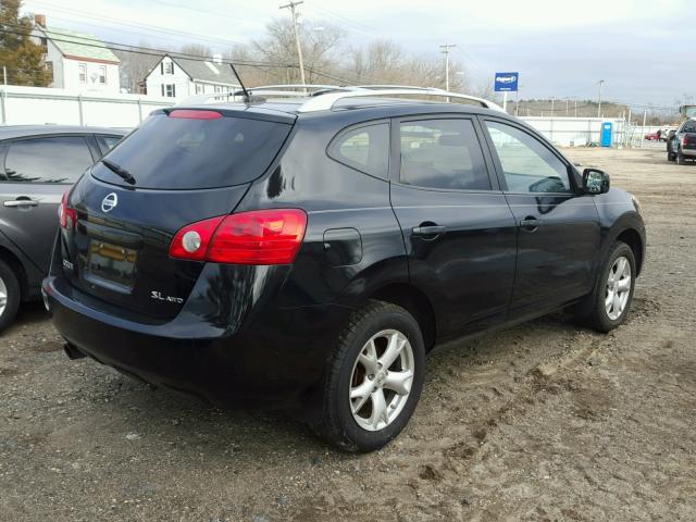 JN8AS58V98W121442 - 2008 NISSAN ROGUE S BLACK photo 4