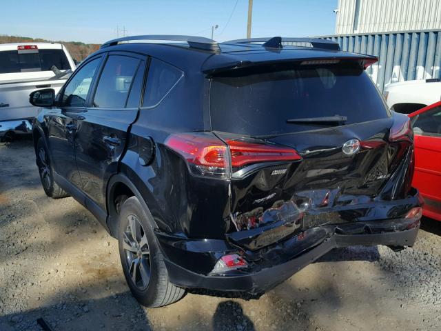 2T3WFREV9GW256127 - 2016 TOYOTA RAV4 XLE BLACK photo 3