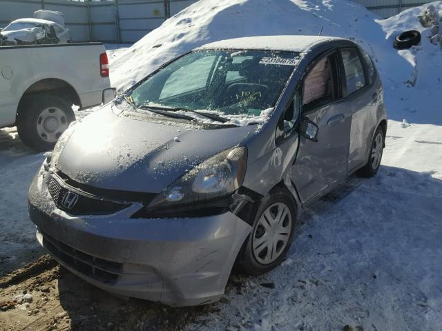 JHMGE8H22AC034976 - 2010 HONDA FIT GRAY photo 2