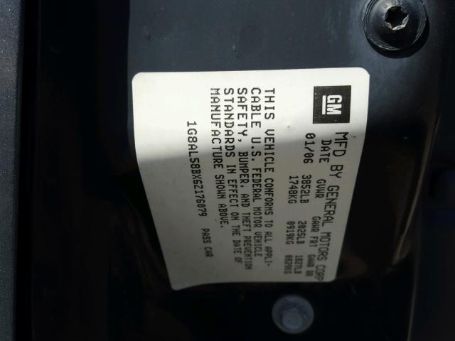 1G8AL58BX6Z176079 - 2006 SATURN ION LEVEL CHARCOAL photo 10