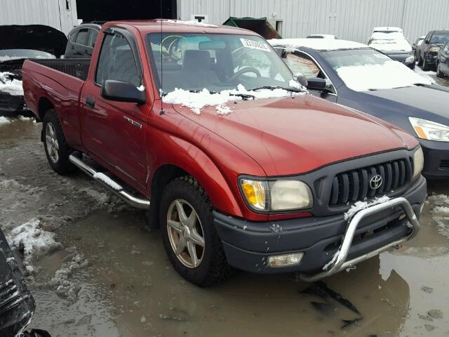 5TENL42N01Z763358 - 2001 TOYOTA TACOMA MAROON photo 1