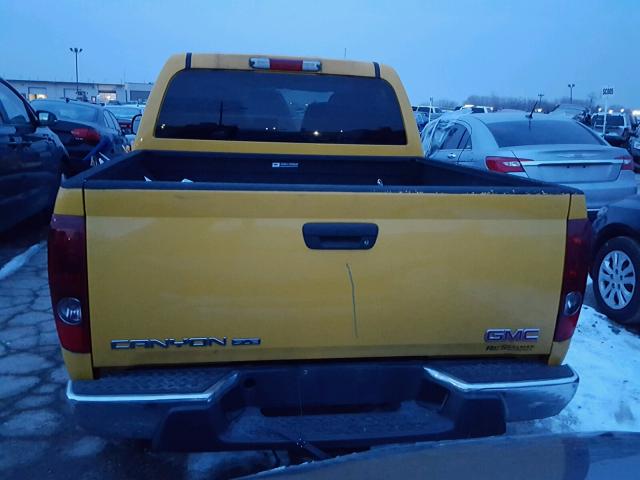 1GTDT136458252261 - 2005 GMC CANYON YELLOW photo 6