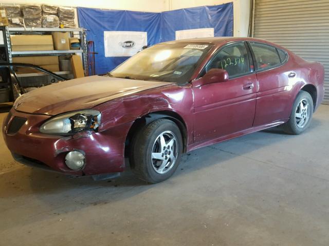 2G2WP522841355854 - 2004 PONTIAC GRAND PRIX BURGUNDY photo 2