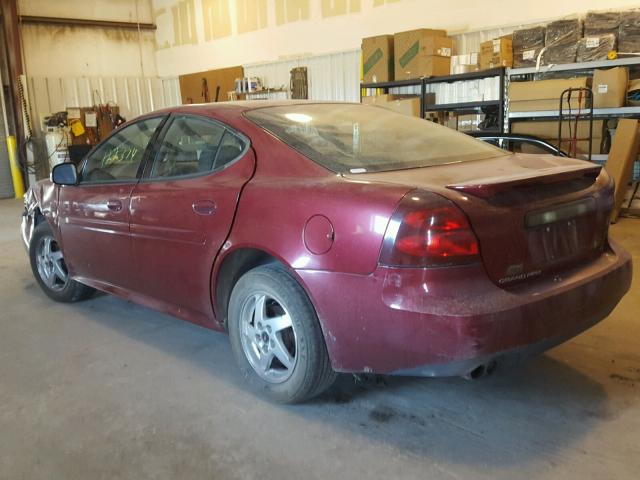 2G2WP522841355854 - 2004 PONTIAC GRAND PRIX BURGUNDY photo 3