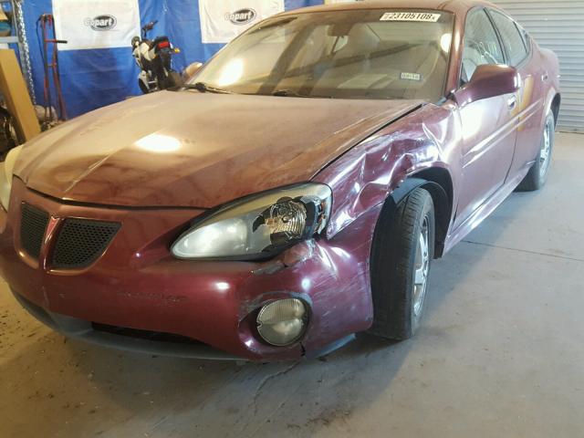 2G2WP522841355854 - 2004 PONTIAC GRAND PRIX BURGUNDY photo 9