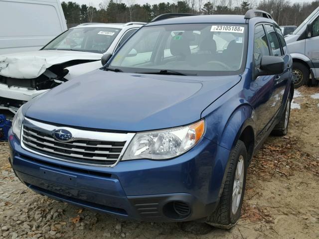 JF2SH6BC1AG791483 - 2010 SUBARU FORESTER X BLUE photo 2