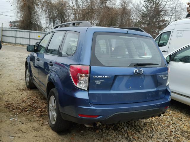 JF2SH6BC1AG791483 - 2010 SUBARU FORESTER X BLUE photo 3