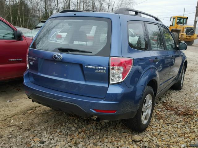 JF2SH6BC1AG791483 - 2010 SUBARU FORESTER X BLUE photo 4