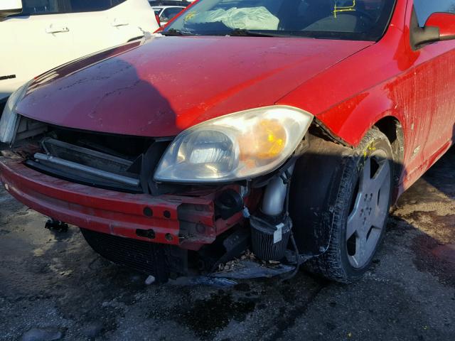 1G1AP11P867698299 - 2006 CHEVROLET COBALT SS RED photo 10