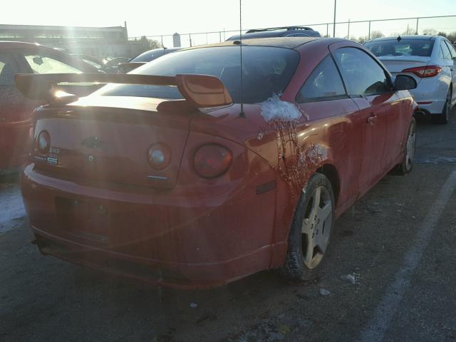 1G1AP11P867698299 - 2006 CHEVROLET COBALT SS RED photo 4