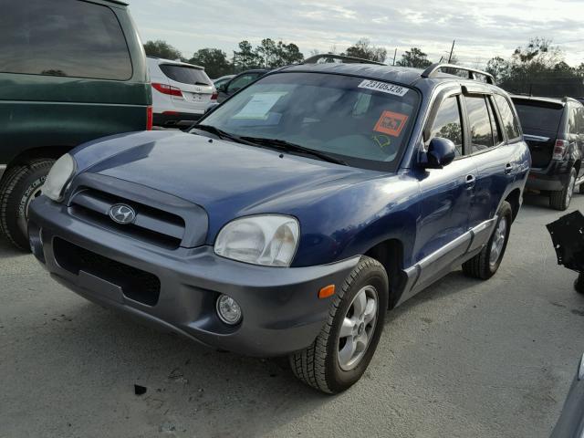 KM8SC13D46U091579 - 2006 HYUNDAI SANTA FE G BLUE photo 2