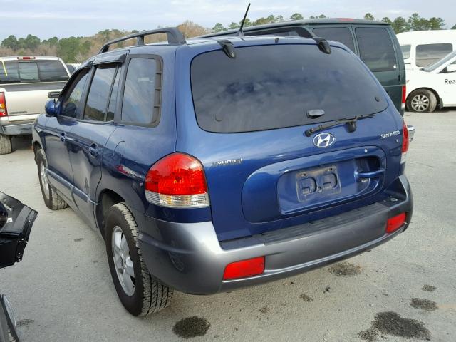 KM8SC13D46U091579 - 2006 HYUNDAI SANTA FE G BLUE photo 3