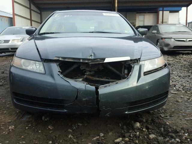 19UUA66235A003438 - 2005 ACURA TL BLUE photo 9