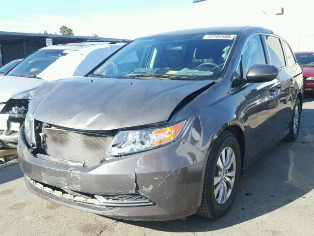 5FNRL5H4XEB097803 - 2014 HONDA ODYSSEY EX CHARCOAL photo 2