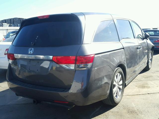 5FNRL5H4XEB097803 - 2014 HONDA ODYSSEY EX CHARCOAL photo 4