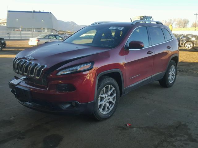 1C4PJMCS4HD238924 - 2017 JEEP CHEROKEE L RED photo 2