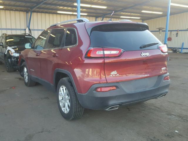 1C4PJMCS4HD238924 - 2017 JEEP CHEROKEE L RED photo 3