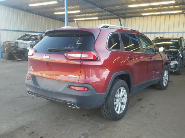 1C4PJMCS4HD238924 - 2017 JEEP CHEROKEE L RED photo 4