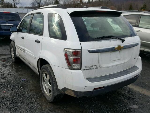 2CNDL23F076103078 - 2007 CHEVROLET EQUINOX LS WHITE photo 3