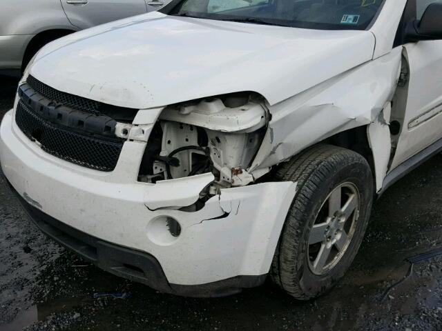 2CNDL23F076103078 - 2007 CHEVROLET EQUINOX LS WHITE photo 9