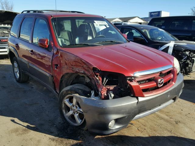 4F2CZ04185KM60413 - 2005 MAZDA TRIBUTE S RED photo 1