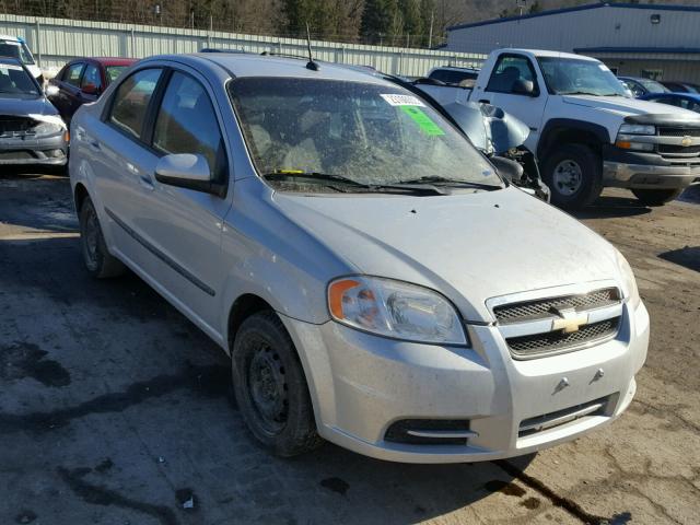 KL1TD5DE5AB105280 - 2010 CHEVROLET AVEO LS SILVER photo 1