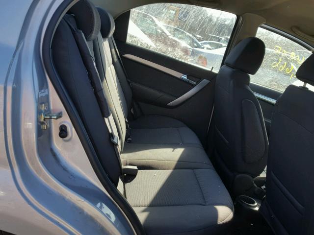 KL1TD5DE5AB105280 - 2010 CHEVROLET AVEO LS 银色 照片 6