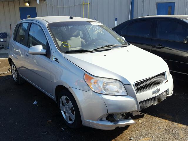 KL1TD66E09B691157 - 2009 CHEVROLET AVEO LS SILVER photo 1