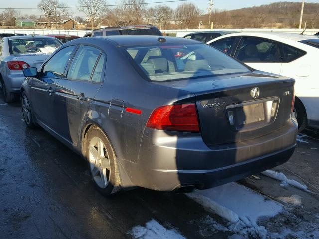 19UUA66215A026796 - 2005 ACURA TL BLUE photo 3