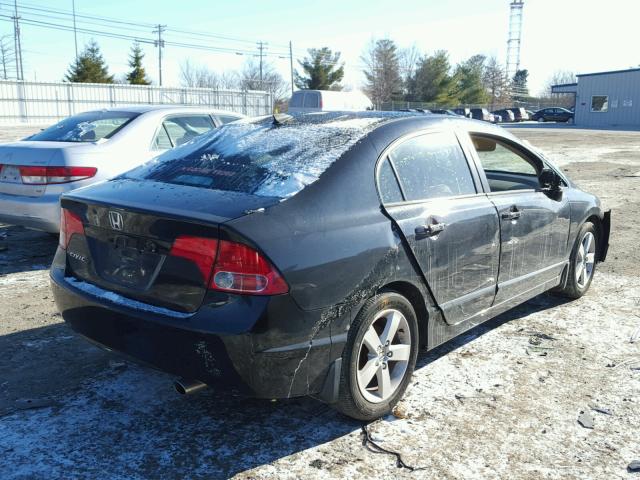 1HGFA16816L025010 - 2006 HONDA CIVIC EX შავი ფოტო 4