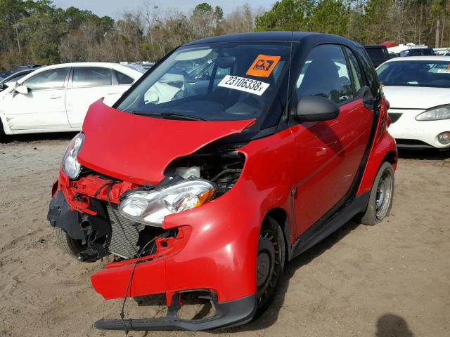 WMEEJ3BA1DK682196 - 2013 SMART FORTWO PUR RED photo 2